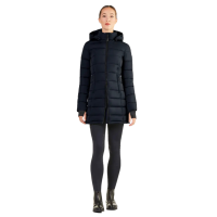 Parka larga acolchada Ego7 Era con capucha desmontable para mujer