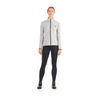 Sudadera con cremallera Ego7 Z0W repelente al agua para mujer Gris mezcla