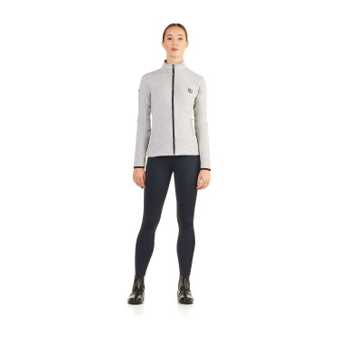 Sudadera con cremallera Ego7 Z0W repelente al agua para mujer Gris mezcla
