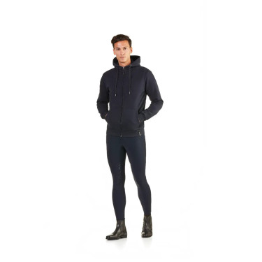 Sudadera con capucha con cremallera Ego7 Z0W repelente al agua para hombre Marino Azul marino