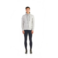 Sudadera con capucha con cremallera Ego7 Z0W repelente al agua para hombre Gris mezcla