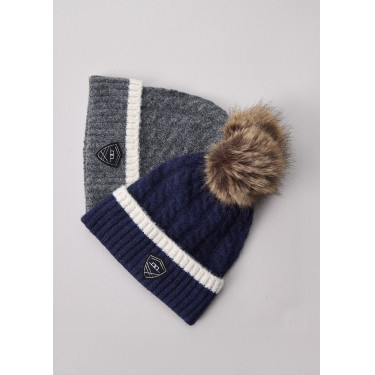 Gorro con pompón Horseware AA Monogram Marino Azul marino