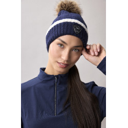 Gorro con pompón Horseware AA Monogram Marino Azul marino