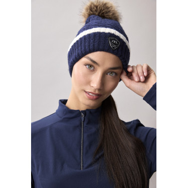 Gorro con pompón Horseware AA Monogram Marino Azul marino