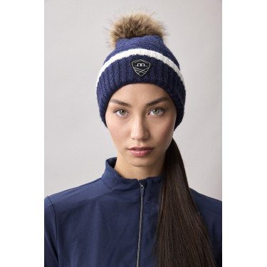 Gorro con pompón Horseware AA Monogram Marino Azul marino