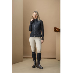 Chaleco acolchado sin mangas Horseware AA Neve Monogram mujer Negro