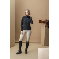 Chaleco acolchado sin mangas Horseware AA Neve Monogram mujer Negro