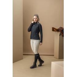Chaleco acolchado sin mangas Horseware AA Neve Monogram mujer Negro
