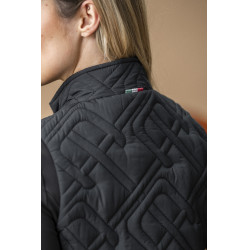 Chaleco acolchado sin mangas Horseware AA Neve Monogram mujer Negro
