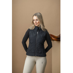 Chaleco acolchado sin mangas Horseware AA Neve Monogram mujer Negro
