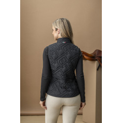 Chaleco acolchado sin mangas Horseware AA Neve Monogram mujer Negro