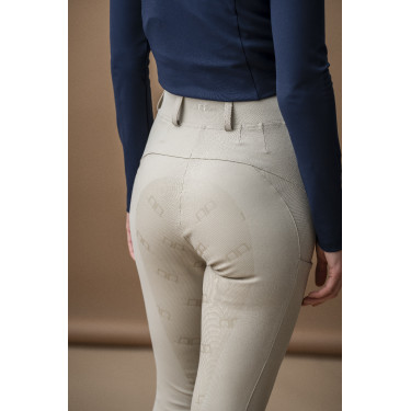 Pantalón híbrido Horseware con asiento de piel AA Fina para mujer Beige