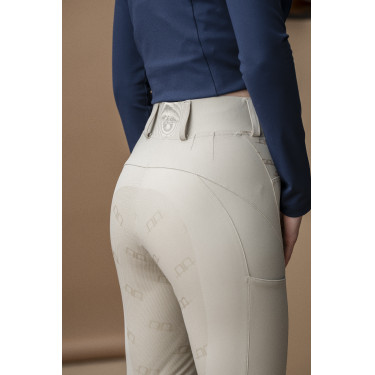 Pantalón híbrido Horseware con asiento de piel AA Fina para mujer Beige