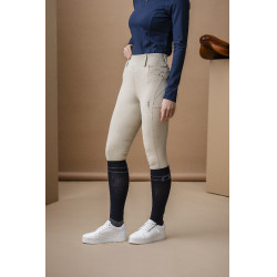 Pantalón híbrido Horseware con asiento de piel AA Fina para mujer Beige