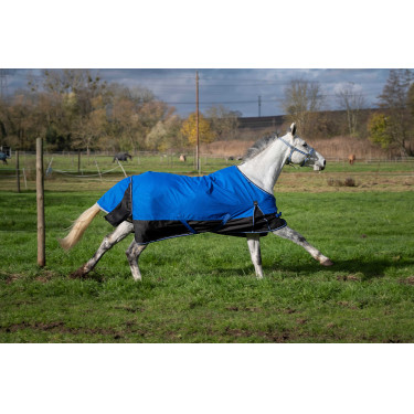 Manta Equi-Theme Tyrex 1200D Aisance Azúl / negro