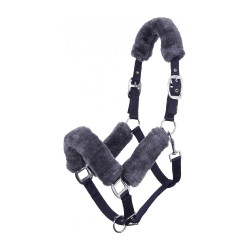 Cabezada de cuadra LeMieux Comfort Azúl marino / gris Cabezada de cuadra LeMieux Comfort Azúl marino / gris