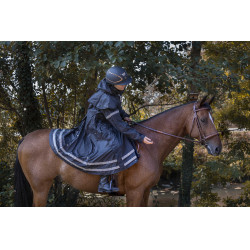 Gabardina Equithème RiderCoat Negro