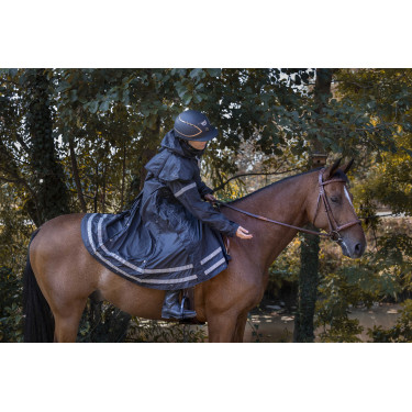 Gabardina Equithème RiderCoat Negro