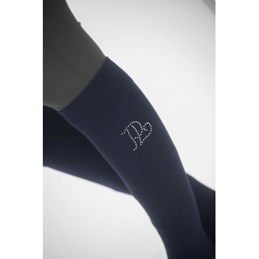 Chaussette PENELOPE Luxe Strass Navy blue / plata Azul