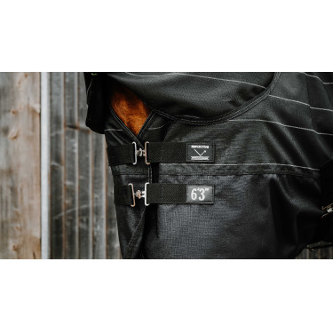 Manta impermeable EQUITHÈME – TYREX Lumin 600D Negro