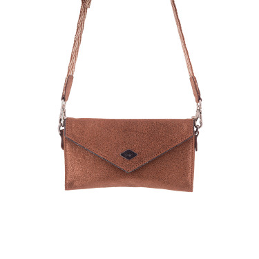 PENELOPE New Phone Pocket Glitter Coñac / purpurina