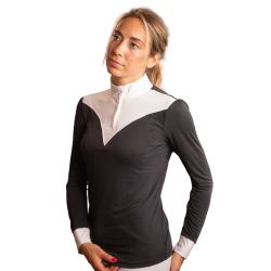 Polo de Concours PENELOPE Verone Negro / blanco
