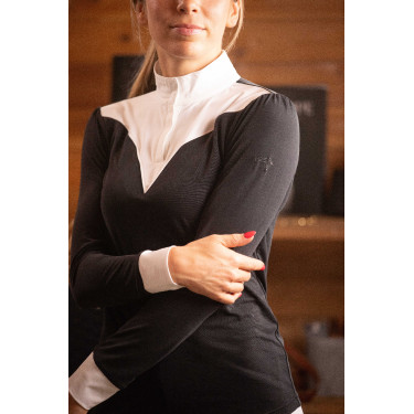 Polo de Concours PENELOPE Verone Negro / blanco