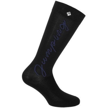 Calcetines Equithème Jump Negro / morado