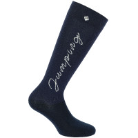 Calcetines Equithème Jump Negro / plata