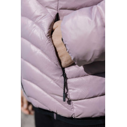 Chaqueta acolchada Te quiero Equithème Lutha Negro / rosa