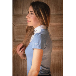 Polo de concurso Pénélope Moon Azul ártico