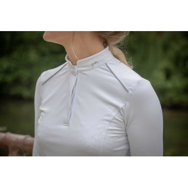 Polo Pénélope Anais manga larga Blanco