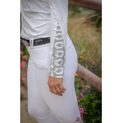 Polo Pénélope Anais manga larga Blanco