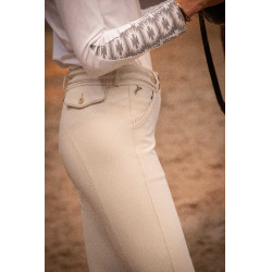 Pantalón Pénélope Point Sellier Crema Beige