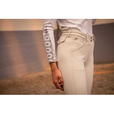 Pantalón Pénélope Point Sellier Crema Beige