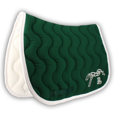 Mantilla Pénélope Classique Verde bosque / blanco