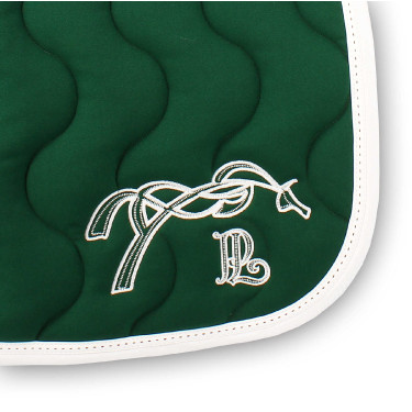 Mantilla Pénélope Classique Verde bosque / blanco