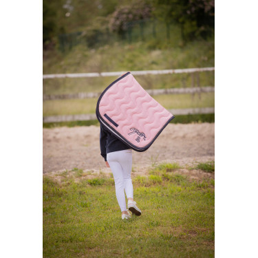 Mantilla Pénélope Classique Rosa pálido / azul marino