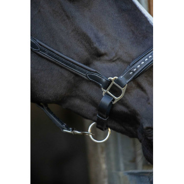 Cabezada de cuero Pénélope Point Sellier Negro