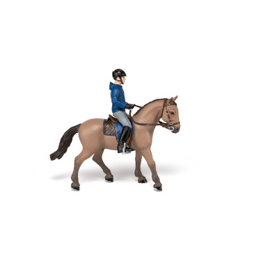 Caballo de paseo con su jinete Papo