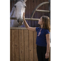 Camiseta EQUITHÈME Janice Azul marino