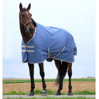 Manta Equithème TYREX 600D reciclada Azul marino Manta Equithème TYREX 600D reciclada Azul marino