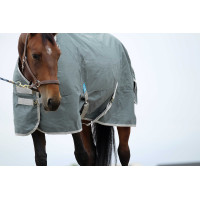 Manta Equithème TYREX 600D reciclada Azul marino