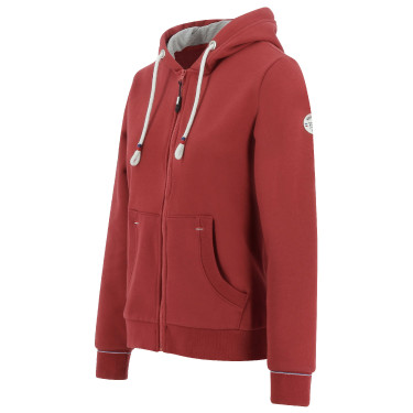 Sudadera con cremallera Equithème Courtney Cereza Rojo Sudadera con cremallera Equithème Courtney Cereza Rojo