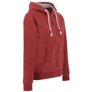 Sudadera con cremallera Equithème Courtney Cereza Rojo Sudadera con cremallera Equithème Courtney Cereza Rojo