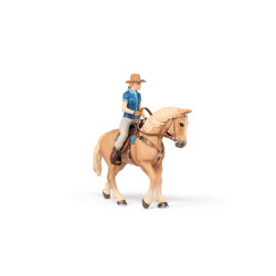 Caballo western con su amazona Papo