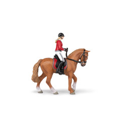 Caballo de paseo con su amazona Papo