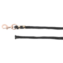 Ramal de amarre EQUITHÈME "Soft rose gold" Negro