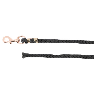 Ramal de amarre EQUITHÈME "Soft rose gold" Negro