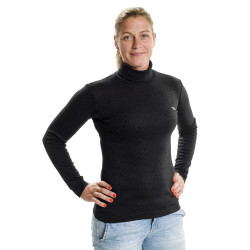 Jersey de cuello alto Back on Track® para mujer Negro